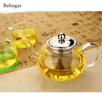 Behogar 600/800/1000ml Glass Teapot High Temperature Resistant Loose Leaf Flower Tea Pot W/Stainless Steel Infuser Strainer Lid
Behogar 600/800/1000ml Glass Teapot High Temperature Resistant Loose Leaf Flower Tea Pot W/Stainless Steel Infuser Strainer Lid