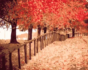 HQ Diy oil painting by numbers landscape Autumn Red maple leaf Framed pictures on canvas home decoration unique gift craft paint
HQ Diy oil painting by numbers landscape Autumn Red maple leaf Framed pictures on canvas home decoration unique gift craft paint