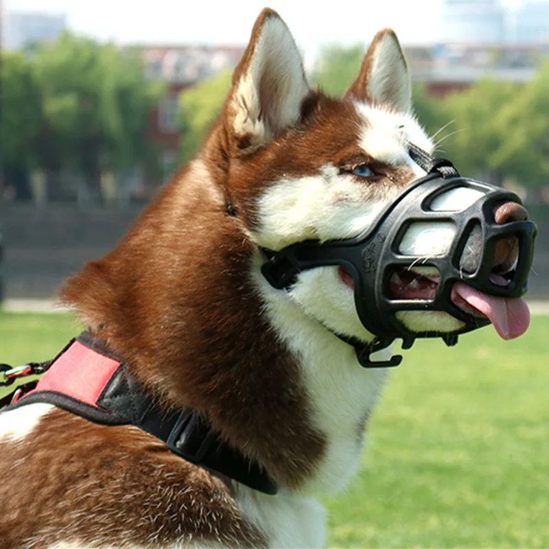 pet yumusak kopek bulmacalar anti barking silikon agiz maskesi anti bark bite namlu pitbull coban buyuk kopek kopek retriever f4 dog accessories aliexpress