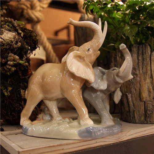 Mother and child creative ceramic elephant garden home decor craft room wedding decoration handicraft porcelain animal figurine
Mother and child creative ceramic elephant garden home decor craft room wedding decoration handicraft porcelain animal figurine