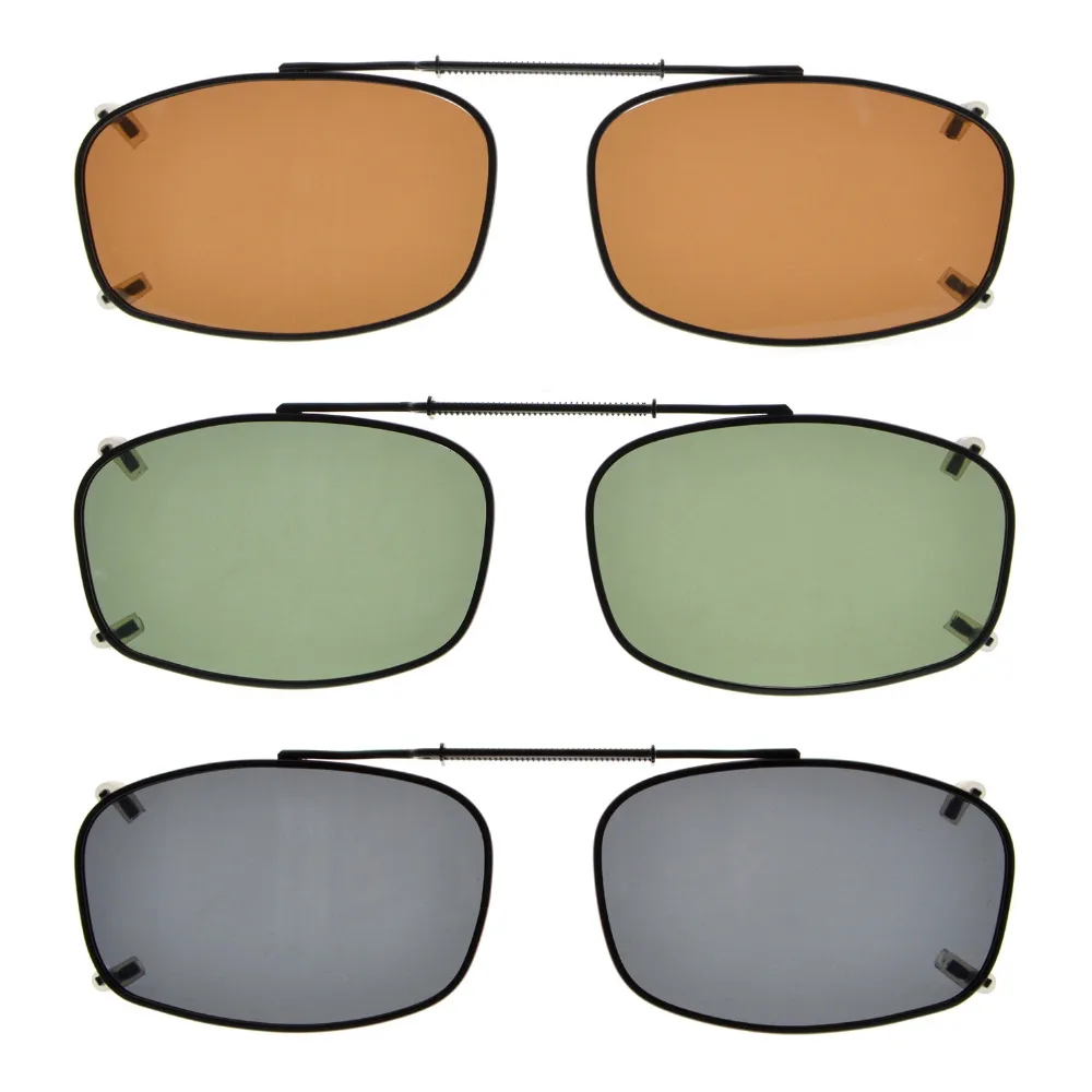 C65 Mix Eyekepper Grey/Brown/G15 Lens 3-pack Clip-on Polarized Sunglasses 54*34MM 
C65 Mix Eyekepper Grey/Brown/G15 Lens 3-pack Clip-on Polarized Sunglasses 54*34MM
