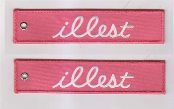 Illest Embroidered Keychain with Customized Embroidered Logo, Accept Any Color and Size
Illest Embroidered Keychain with Customized Embroidered Logo, Accept Any Color and Size