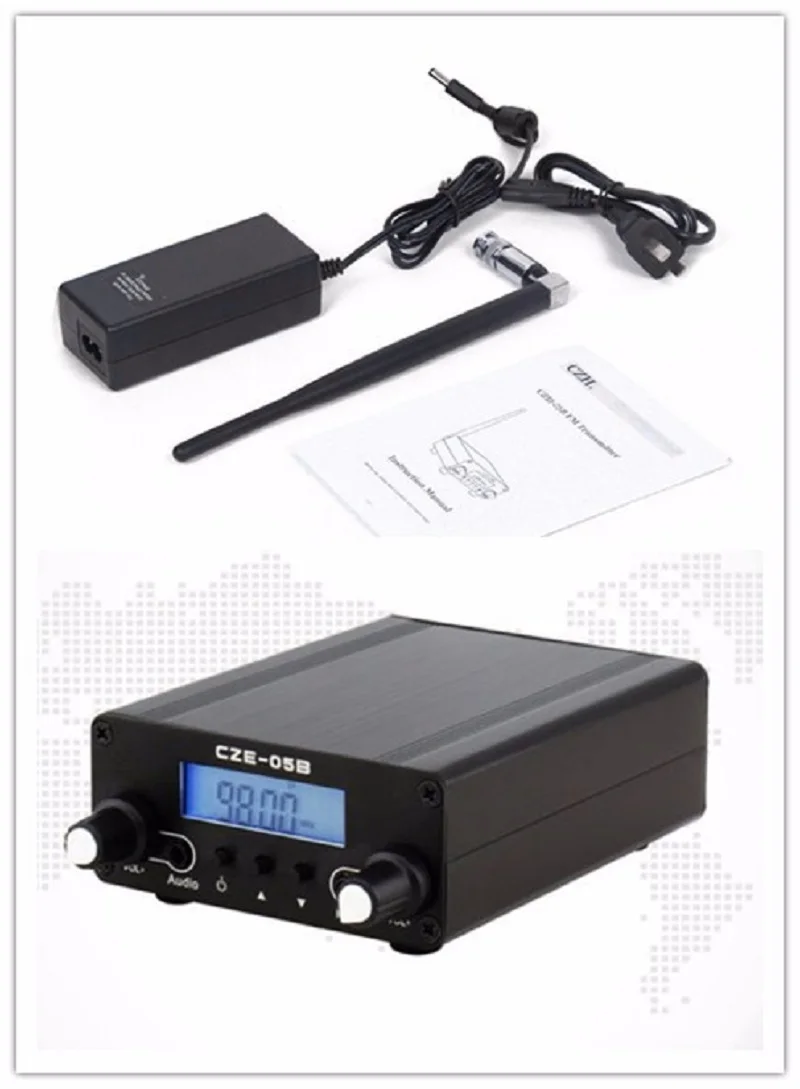 LCD Display PLL 76MHz~108MHz FM Long Range 0.5W FM Stereo Broadcast Home Transmitter + Antenna + Power Adapter
LCD Display PLL 76MHz~108MHz FM Long Range 0.5W FM Stereo Broadcast Home Transmitter + Antenna + Power Adapter