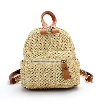 Straw Women Backpack Chain Mini Shoulder Bags Weave Hollow Beach Girls Satchel Schoolbag Fashion Female Small Backpack Rucksack
Straw Women Backpack Chain Mini Shoulder Bags Weave Hollow Beach Girls Satchel Schoolbag Fashion Female Small Backpack Rucksack