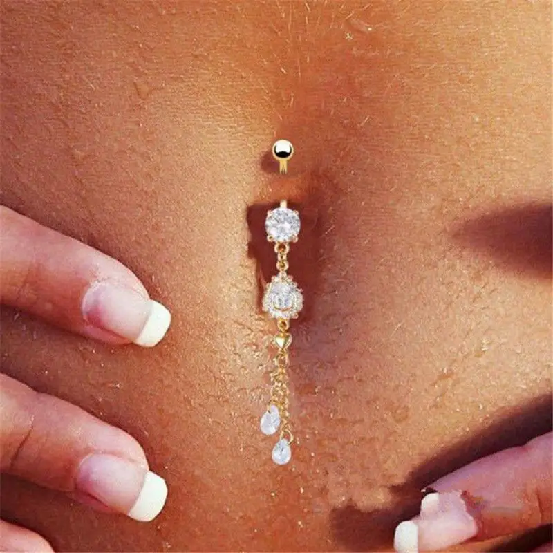 Limited Nose Piercing New Fashion Punk Stainless Steel Belly Button Rings Plated Cubic Zircon Navel Piercings Body Jewelry
Limited Nose Piercing New Fashion Punk Stainless Steel Belly Button Rings Plated Cubic Zircon Navel Piercings Body Jewelry