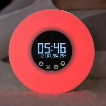 Multifunction Night light Digital Morning Wake Up Alarm ClocksCreative LED Sunrise Awakening Alarm Clock Colorful Desktop Clock
Multifunction Night light Digital Morning Wake Up Alarm ClocksCreative LED Sunrise Awakening Alarm Clock Colorful Desktop Clock