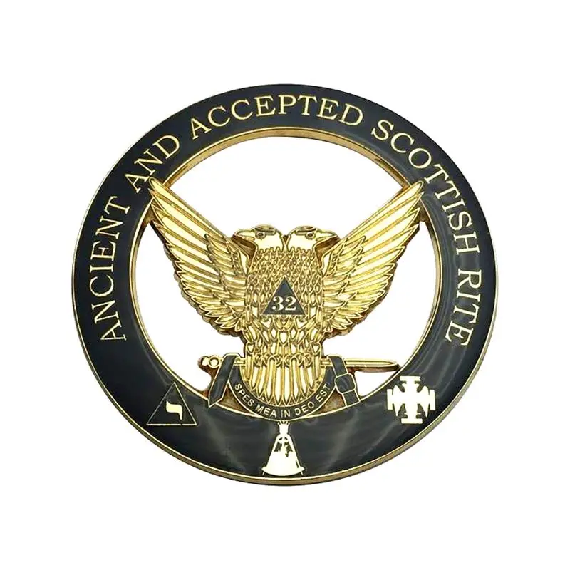 3" Masonic Car Emblem Gold Ancient Scottish Rite 33 Degree Wing Up Mason Auto Truck Motorcycle Decal Sticker Badge
3" Masonic Car Emblem Gold Ancient Scottish Rite 33 Degree Wing Up Mason Auto Truck Motorcycle Decal Sticker Badge