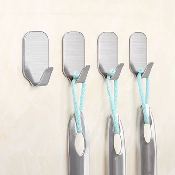 Wall Door Sticky Self-Adhesive Hook Stainless Steel Home Hotel Kitchen Bathroom Cabinet Clothes Hanger Organizer Holder
Wall Door Sticky Self-Adhesive Hook Stainless Steel Home Hotel Kitchen Bathroom Cabinet Clothes Hanger Organizer Holder