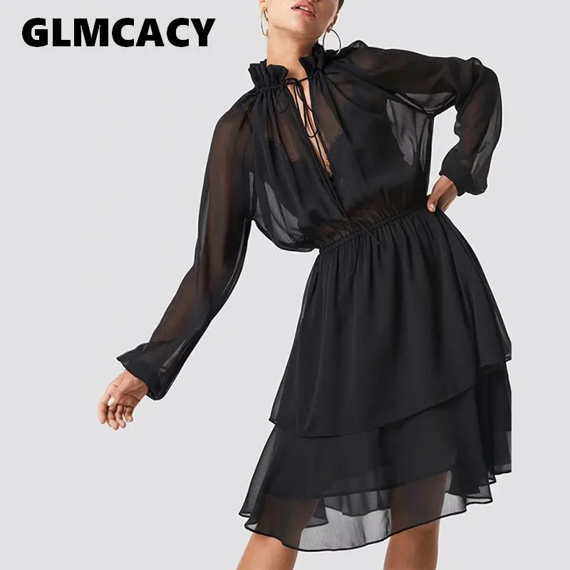 Women Long Sleeve See Through Midi Dress High Waist Turtleneck Sweet Dress Elegant Sexy Club Party Dresses Evening Vestidos
Women Long Sleeve See Through Midi Dress High Waist Turtleneck Sweet Dress Elegant Sexy Club Party Dresses Evening Vestidos