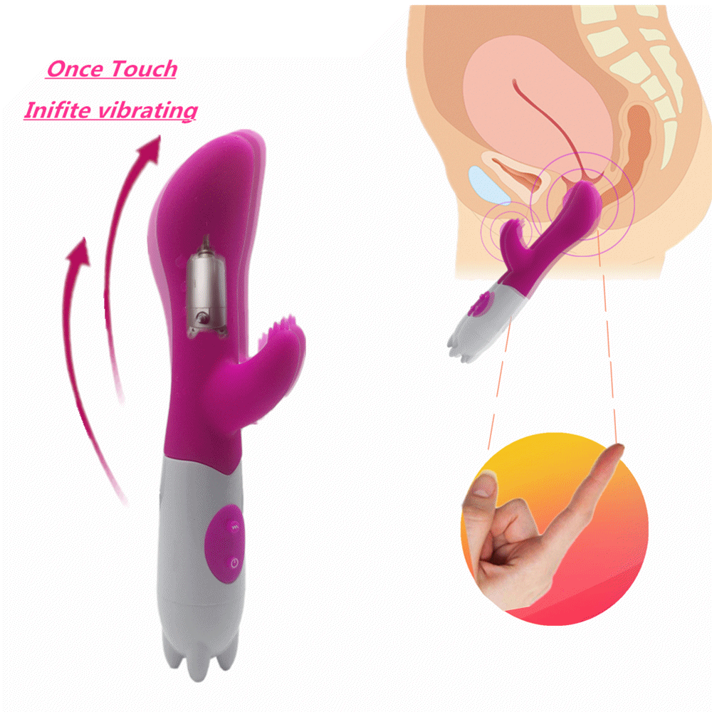10 Speeds Dual Vibration G Spot Vibrator, Vibrating Stick,Sex Toys For Woman, Adult Sex Toys Couples Products Dildo Vibrator