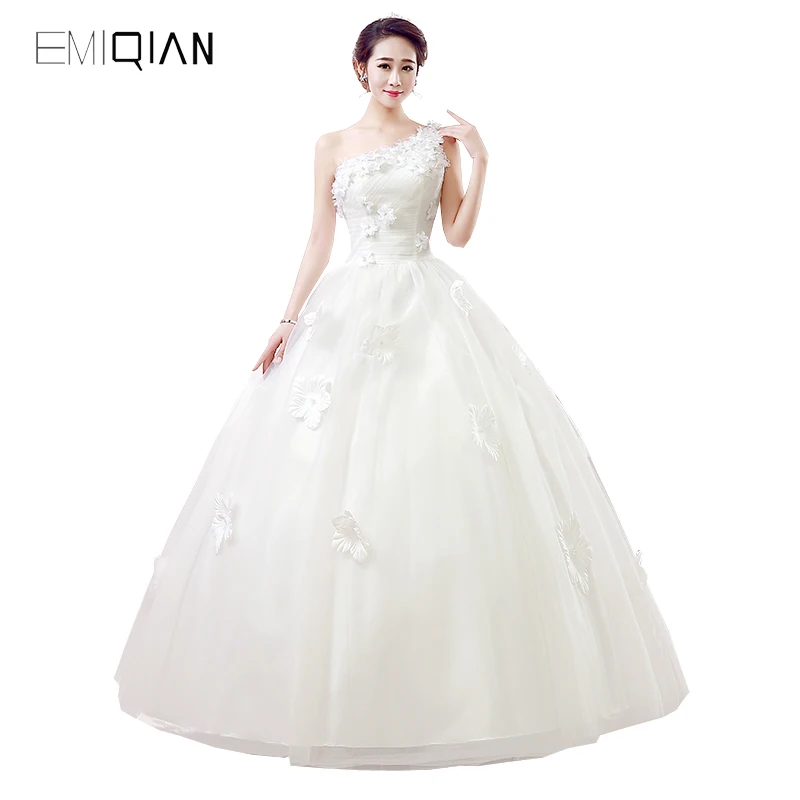Freeshipping Original Design A Line One Shoulder Designer Bridal Wedding Dresses with Flowers
Freeshipping Original Design A Line One Shoulder Designer Bridal Wedding Dresses with Flowers