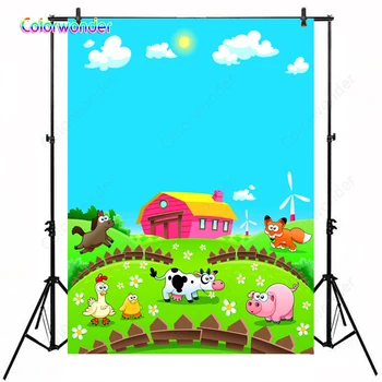 Cartoon Farm Theme Party Photo Backdrop Cow Pig Horse Red Farmhouse Background For Baby Shower Children Birthday Banner Custom
Cartoon Farm Theme Party Photo Backdrop Cow Pig Horse Red Farmhouse Background For Baby Shower Children Birthday Banner Custom