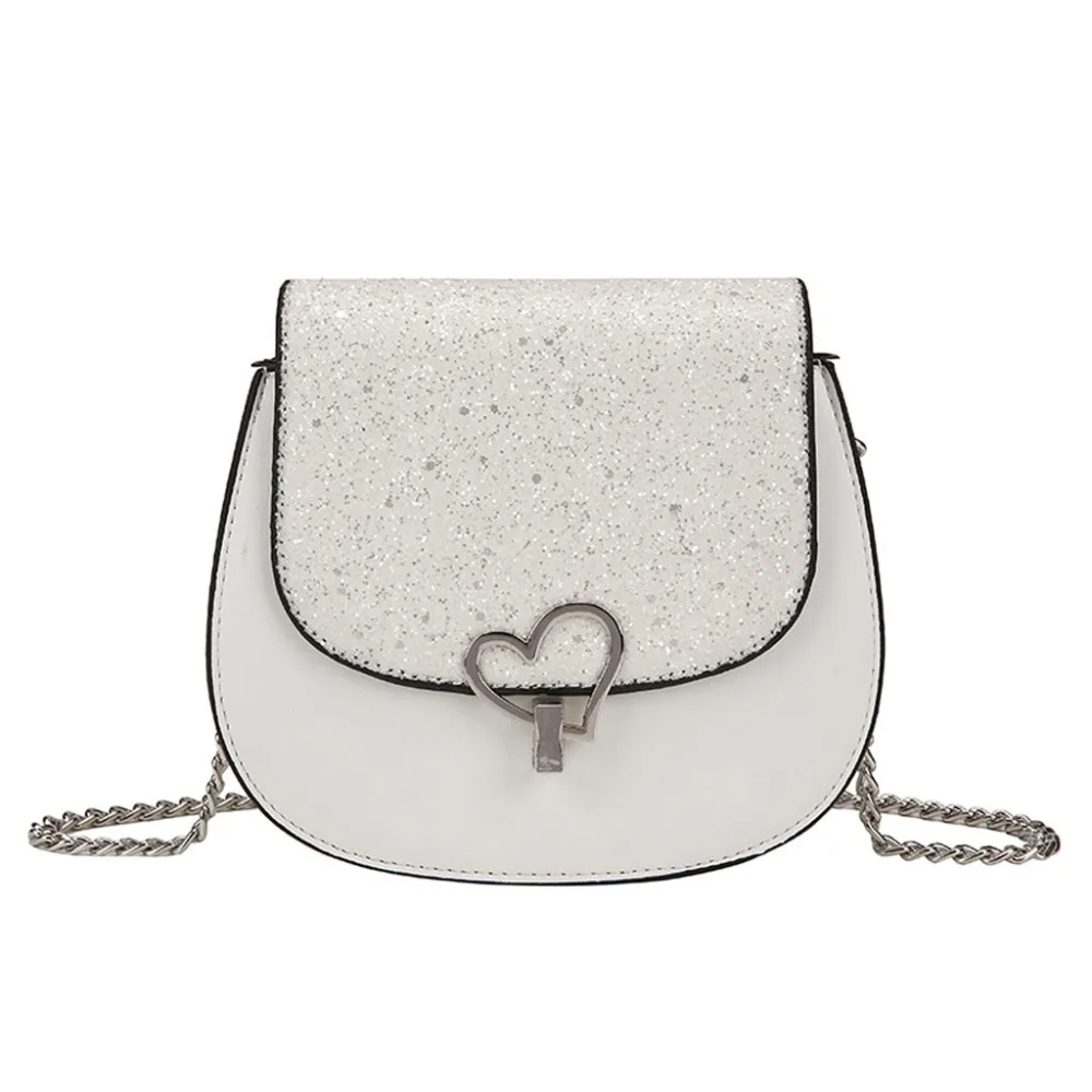 Cross body Women's new Fashion Love lock chain bag Sequins One-Shoulder bag Small Square Bags women bags 2019 summer B2
Cross body Women's new Fashion Love lock chain bag Sequins One-Shoulder bag Small Square Bags women bags 2019 summer B2