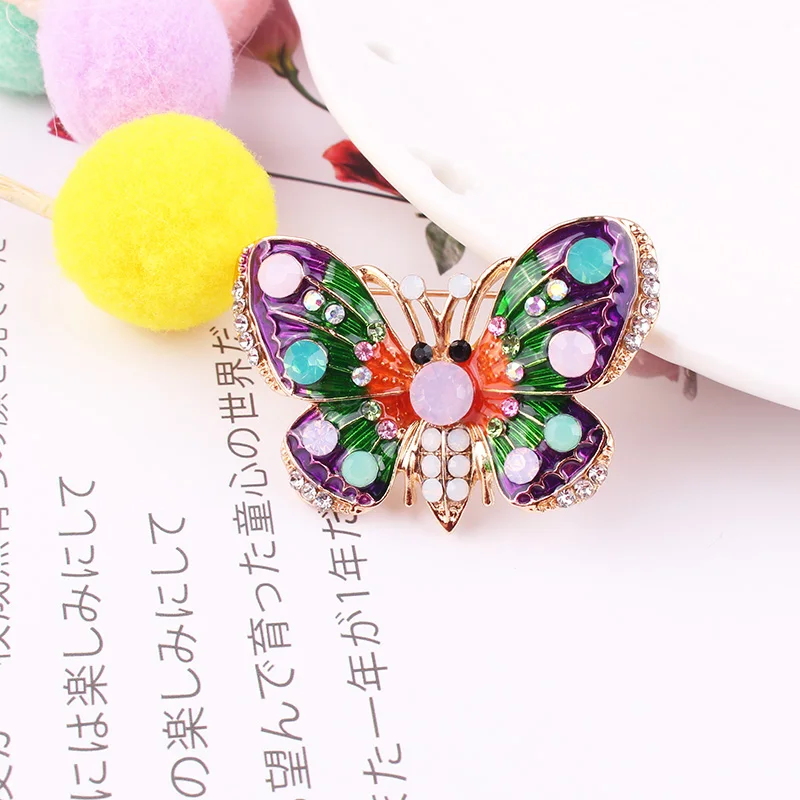 LUBOV Vivid Like Colorful Enamel Butterfly Brooches Pins Crystal Rhinestone Inlaid Butterfly Gold Color Metal Brooch Pin 2019
LUBOV Vivid Like Colorful Enamel Butterfly Brooches Pins Crystal Rhinestone Inlaid Butterfly Gold Color Metal Brooch Pin 2019