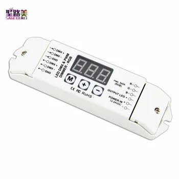 BC-833 DC12V - 24V 3CH Led DMX512 decoder 5A*3CH output DMX/1990 Decoder Controller Screen Display For 5050 RGB LED Strip Light
BC-833 DC12V - 24V 3CH Led DMX512 decoder 5A*3CH output DMX/1990 Decoder Controller Screen Display For 5050 RGB LED Strip Light