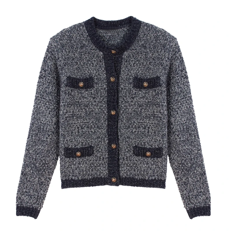 Brand Fashion Women's High-end Luxury Autumn Winter Elegant Ladies Slim O neck Button Knitted Wool Cardigan Sweater Coat
Brand Fashion Women's High-end Luxury Autumn Winter Elegant Ladies Slim O neck Button Knitted Wool Cardigan Sweater Coat