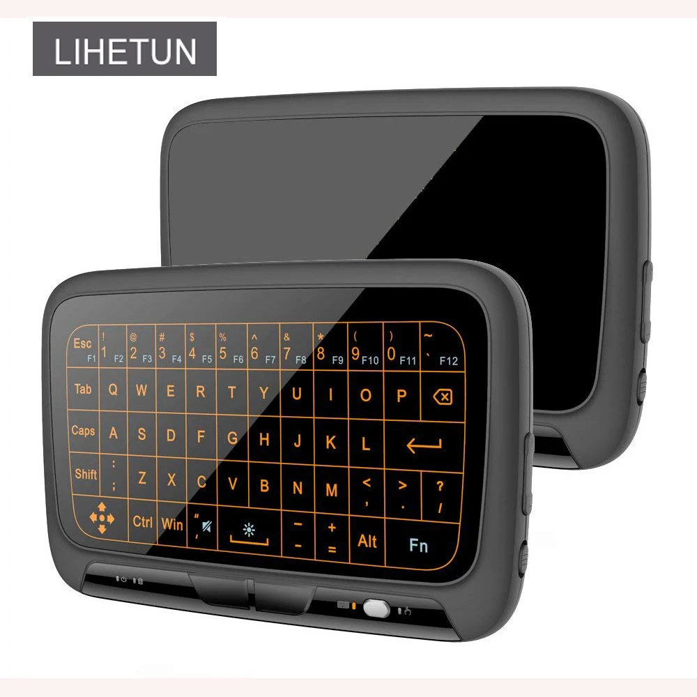 H18 Plus QWERTY Wireless Mini Keyboard Screen touch 2.4GHz Touchpad with Backlight For Android TV Box
H18 Plus QWERTY Wireless Mini Keyboard Screen touch 2.4GHz Touchpad with Backlight For Android TV Box