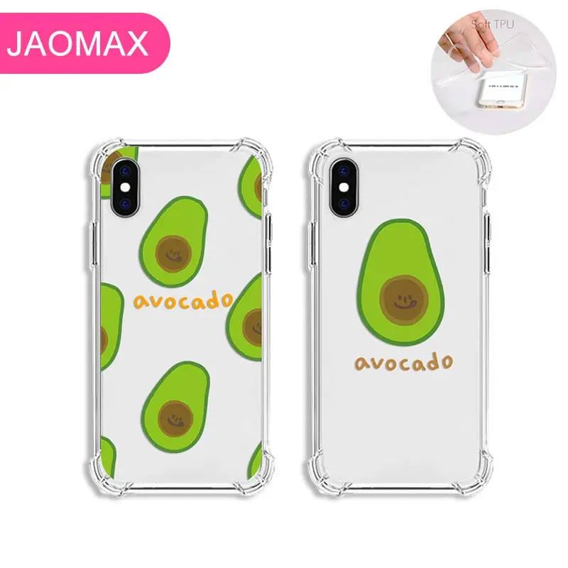 Jaomax Soft Silicone Clear Shockproof Lovely Avocado Case For iPhone 11 XsMax 5S SE 7 8 6SPlus Xr Cute Fruit Anti-Fall Capa
Jaomax Soft Silicone Clear Shockproof Lovely Avocado Case For iPhone 11 XsMax 5S SE 7 8 6SPlus Xr Cute Fruit Anti-Fall Capa