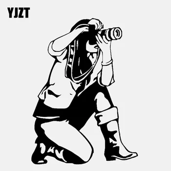 YJZT 11.2CM*15.4CM Beautiful Lady Camera Photographer Photo Vinyl Black/Silver Car Sticker C22-0835
YJZT 11.2CM*15.4CM Beautiful Lady Camera Photographer Photo Vinyl Black/Silver Car Sticker C22-0835