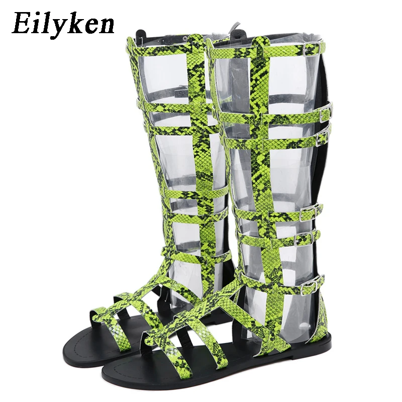 Eilyken Fluorescence Punk Roman Serpentine Sandals Woman Summer Knee high Long Boots Serpentine Bandage Zipper Sandalias shoes
Eilyken Fluorescence Punk Roman Serpentine Sandals Woman Summer Knee high Long Boots Serpentine Bandage Zipper Sandalias shoes