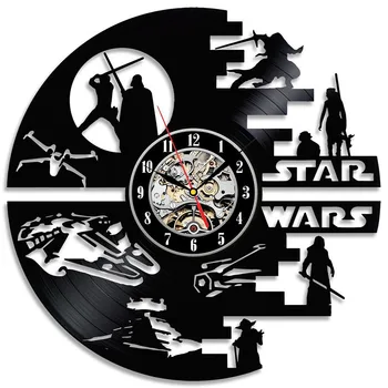Decorative Star Wars Handmade CD Record Wall Clock Creative Handmade Vinyl Antique Style Hollow Hanging Clock Kids Gift
Decorative Star Wars Handmade CD Record Wall Clock Creative Handmade Vinyl Antique Style Hollow Hanging Clock Kids Gift