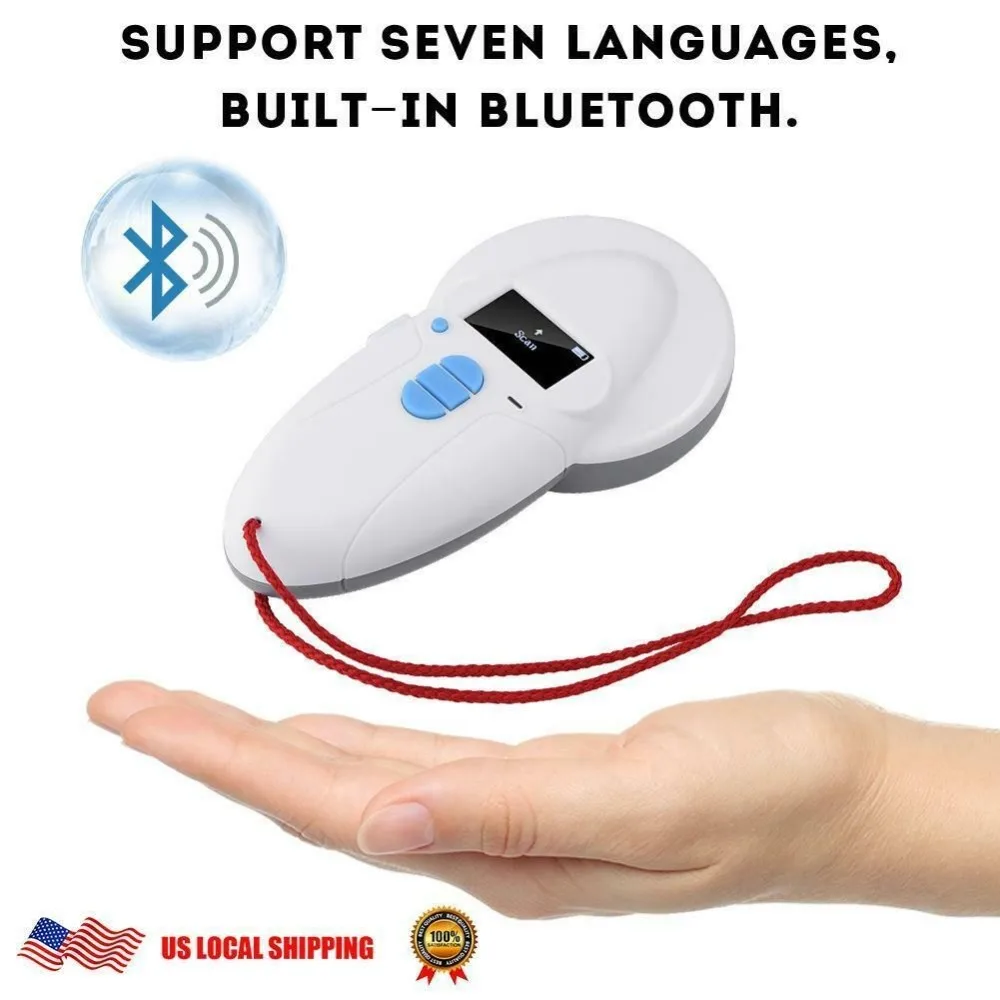Bluetooth animal chip scanner USB FDX-B ID64 ear tag small mini RFID pets microchip scanner for dog cat ID animal chip reader
Bluetooth animal chip scanner USB FDX-B ID64 ear tag small mini RFID pets microchip scanner for dog cat ID animal chip reader