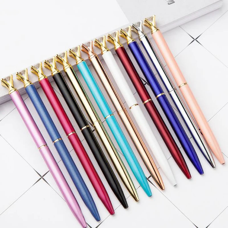 1 Pcs Kawaii 1.0mm Gem Crystal Diamond Head Metal Ballpoint Pens Roller Ball Pens Stationery School Office Supplies Students
1 Pcs Kawaii 1.0mm Gem Crystal Diamond Head Metal Ballpoint Pens Roller Ball Pens Stationery School Office Supplies Students