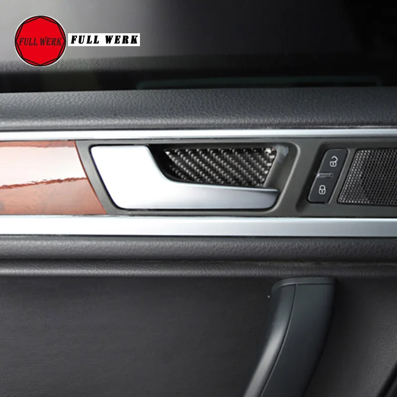 1 Set Car Styling Interior Door Handle Bowl Sticker Decoration Cover Trim for VW Touareg 2011-2018 Epoxy Carbon Fiber SS Decor
1 Set Car Styling Interior Door Handle Bowl Sticker Decoration Cover Trim for VW Touareg 2011-2018 Epoxy Carbon Fiber SS Decor