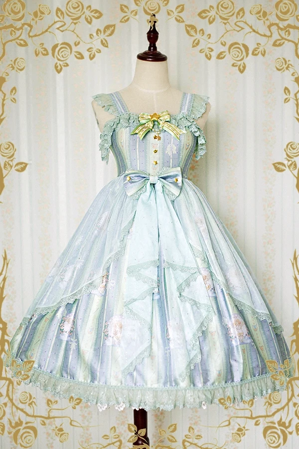 

Strawberry Witch Custom Tailored The Singing Angel Series Sweet Lolita JSK Dress Girl's Princess Dress