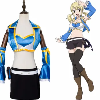Anime Fairy Tail Cosplay Season 2 Lucy Heartfilia Costume Uniform Sexy Dress Girls Women Adult Halloween Cosplay Costume Custom
Anime Fairy Tail Cosplay Season 2 Lucy Heartfilia Costume Uniform Sexy Dress Girls Women Adult Halloween Cosplay Costume Custom