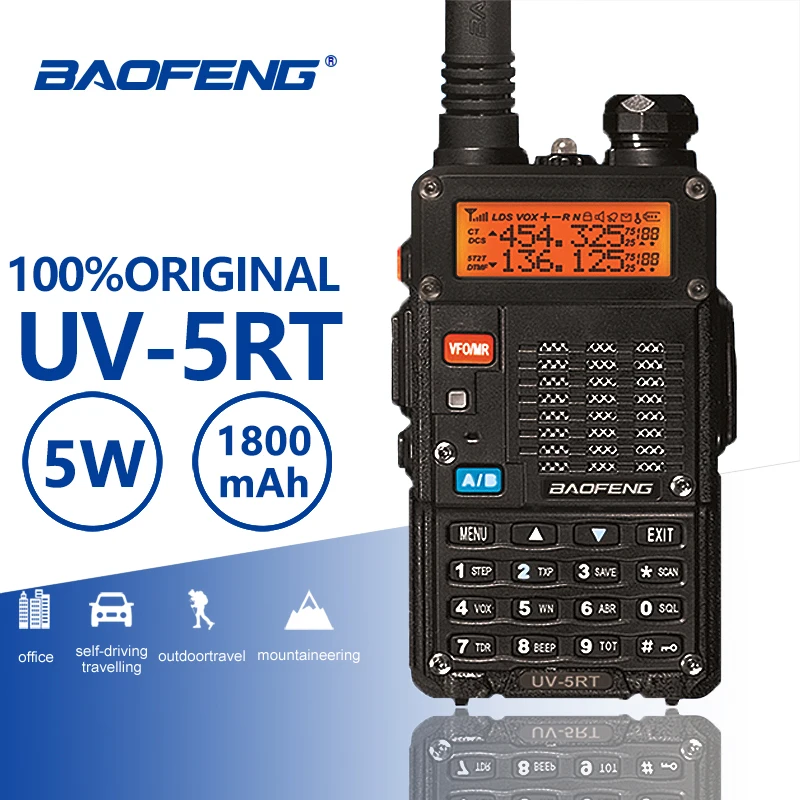 Baofeng UV-5RT Hunting Walkie Talke Security Guard UV 5RT Interphone Advanced Amateur Baofeng UV-5R CB Radio Station UV5R Telsiz
Baofeng UV-5RT Hunting Walkie Talke Security Guard UV 5RT Interphone Advanced Amateur Baofeng UV-5R CB Radio Station UV5R Telsiz