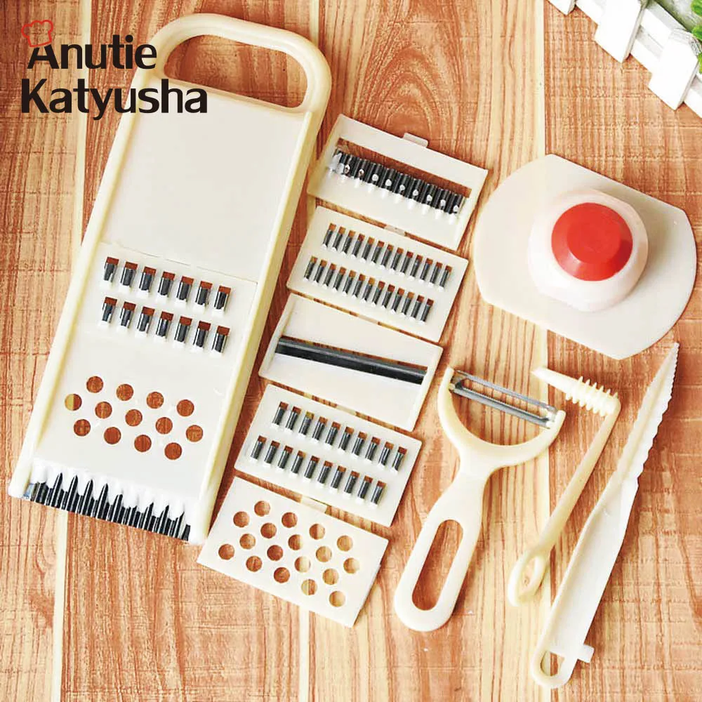 11 Pcs Fruit Vegetables Mandoline Slicer 6 Pcs Stainless Steel Blades Cutter Carrot Potato Grater Kitchen Accessories Tools
11 Pcs Fruit Vegetables Mandoline Slicer 6 Pcs Stainless Steel Blades Cutter Carrot Potato Grater Kitchen Accessories Tools