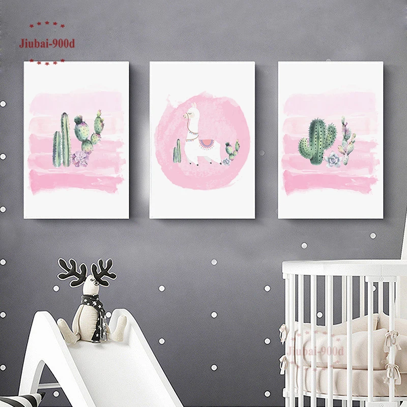 Watercol Cactus Animal Kids Room Decoration Posters and Prints Canvas Painting Nursery Wall Art Decorative Picture posters NUR54 
Watercol Cactus Animal Kids Room Decoration Posters and Prints Canvas Painting Nursery Wall Art Decorative Picture posters NUR54