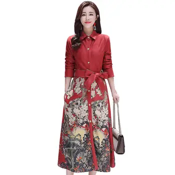 Vintage Printing Suede Trench Coat For Women Plus Size 3XL Elegant Windbreaker Single-Breasted Long Coat Women Trenchs C5554
Vintage Printing Suede Trench Coat For Women Plus Size 3XL Elegant Windbreaker Single-Breasted Long Coat Women Trenchs C5554
