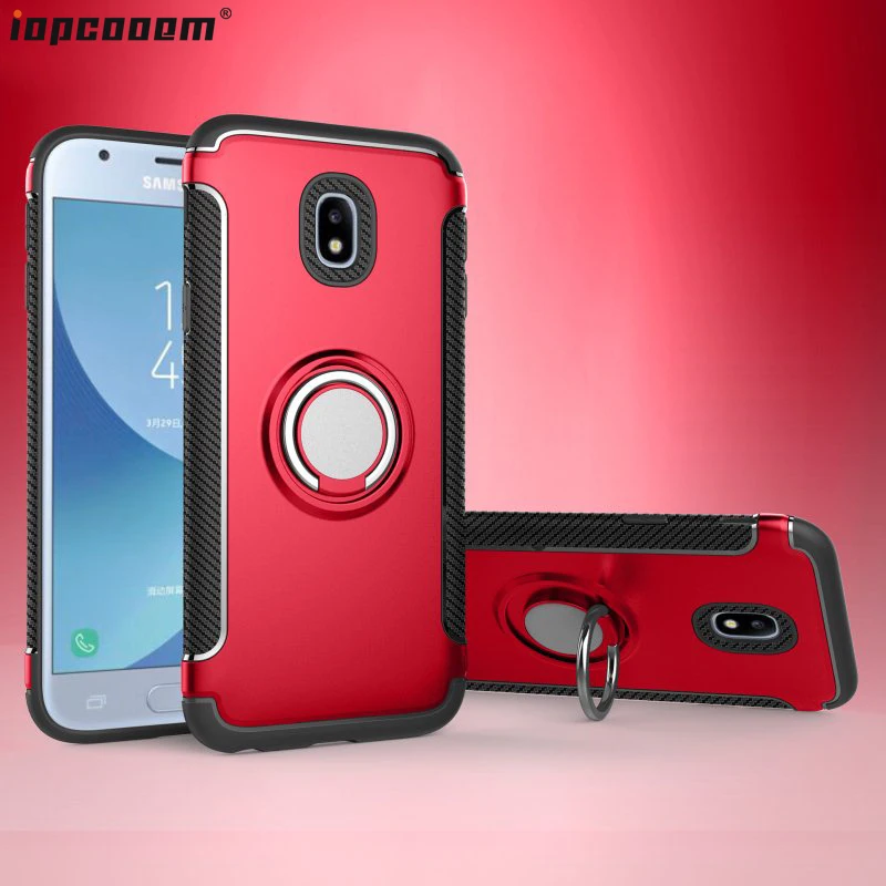 Для Samsung Galaxy J7 J5 J3 2017 чехол J730 J530 J330 ударопрочный с кольцом-держателем для телефона