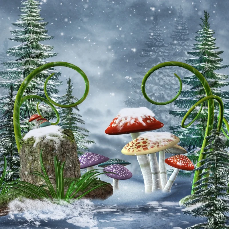 Laeacco Winter Snow Pine Tree Mushroom Baby Party Photography Backgrounds Customized Photographic Backdrops For Photo Studio
Laeacco Winter Snow Pine Tree Mushroom Baby Party Photography Backgrounds Customized Photographic Backdrops For Photo Studio