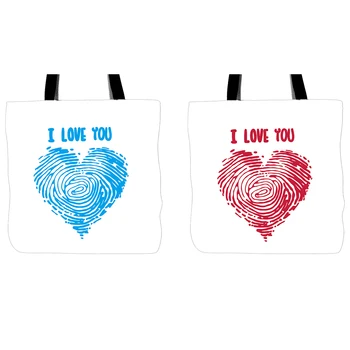 I Love You Two Pieces Tote Bags Double Sided Printing Handle Shopping Canvas Bag For Couple Lovers Valentine's Day Gift
I Love You Two Pieces Tote Bags Double Sided Printing Handle Shopping Canvas Bag For Couple Lovers Valentine's Day Gift