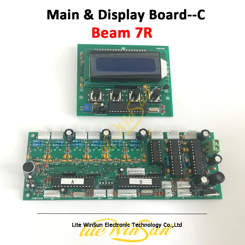 Litewinsune 1PC Free Ship Motherboard Display Board for Beam R7 230W Sharp Moving Head Light Type C (2)