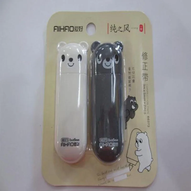 2 Pcs/set Cartoon Animals Correction Tapes Black White Bear School Writing Corrector Tools For Office School Stationery Gifts
2 Pcs/set Cartoon Animals Correction Tapes Black White Bear School Writing Corrector Tools For Office School Stationery Gifts