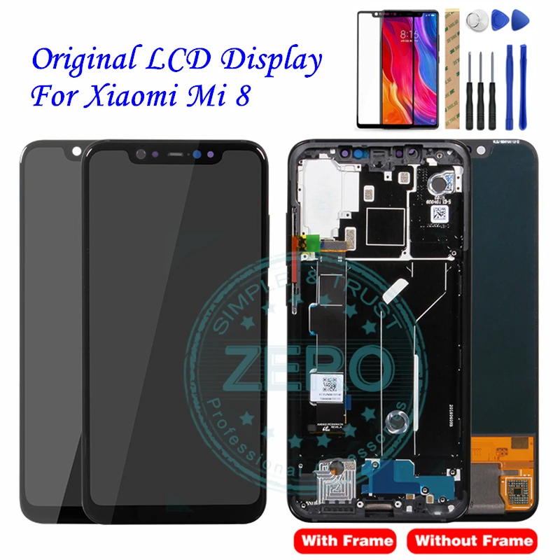 Original For Xiaomi Mi 8 LCD Display + Frame Screen Touch Panel Display For Xiaomi Mi8 LCD Digitizer Replacement Repair Parts
Original For Xiaomi Mi 8 LCD Display + Frame Screen Touch Panel Display For Xiaomi Mi8 LCD Digitizer Replacement Repair Parts