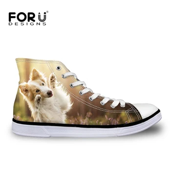 FORUDESIGNS Lovely Animal Dog Pattern Women's Sneakers Classic High Top Womens Vulcanize Shoes Canvas Fashion Flats Ladies Shoes
FORUDESIGNS Lovely Animal Dog Pattern Women's Sneakers Classic High Top Womens Vulcanize Shoes Canvas Fashion Flats Ladies Shoes