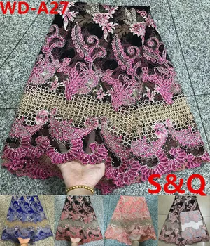 5yards african french lace fabric with stone high quality latest african laces 2018 nigerian lace fabrics for dress WD-A27
5yards african french lace fabric with stone high quality latest african laces 2018 nigerian lace fabrics for dress WD-A27