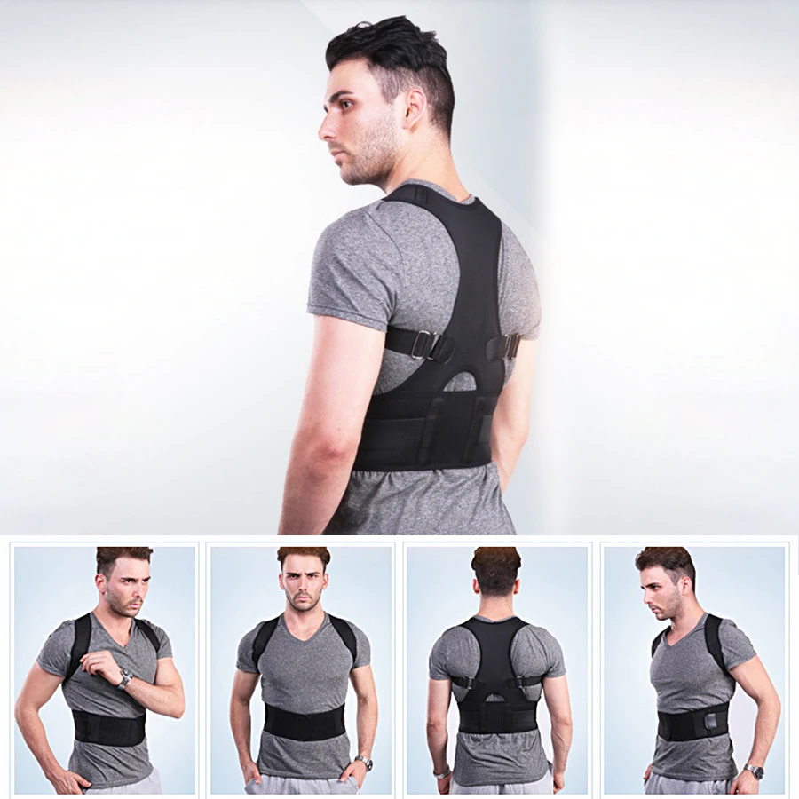 Adjustable Posture Corrector Clavicle Spine Back Shoulder Lumbar Brace Support Belt Back Braces Posture Magnets Therapy
Adjustable Posture Corrector Clavicle Spine Back Shoulder Lumbar Brace Support Belt Back Braces Posture Magnets Therapy