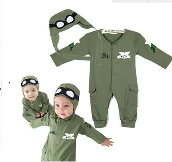 Baby polit suit Long Sleeve Rompers set with Hat Baby Boy Baby Girls Jumpsuit Flight Member Infant Baby Clothing Spring Autumn
Baby polit suit Long Sleeve Rompers set with Hat Baby Boy Baby Girls Jumpsuit Flight Member Infant Baby Clothing Spring Autumn