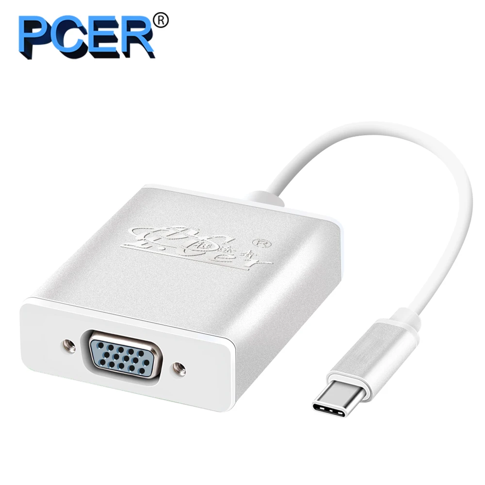 PCER type c to vga adapter VGA female USB C to VGA converter cable USB 3.1 to VGA for Macbook MateBook ThinkPad Alienware
PCER type c to vga adapter VGA female USB C to VGA converter cable USB 3.1 to VGA for Macbook MateBook ThinkPad Alienware