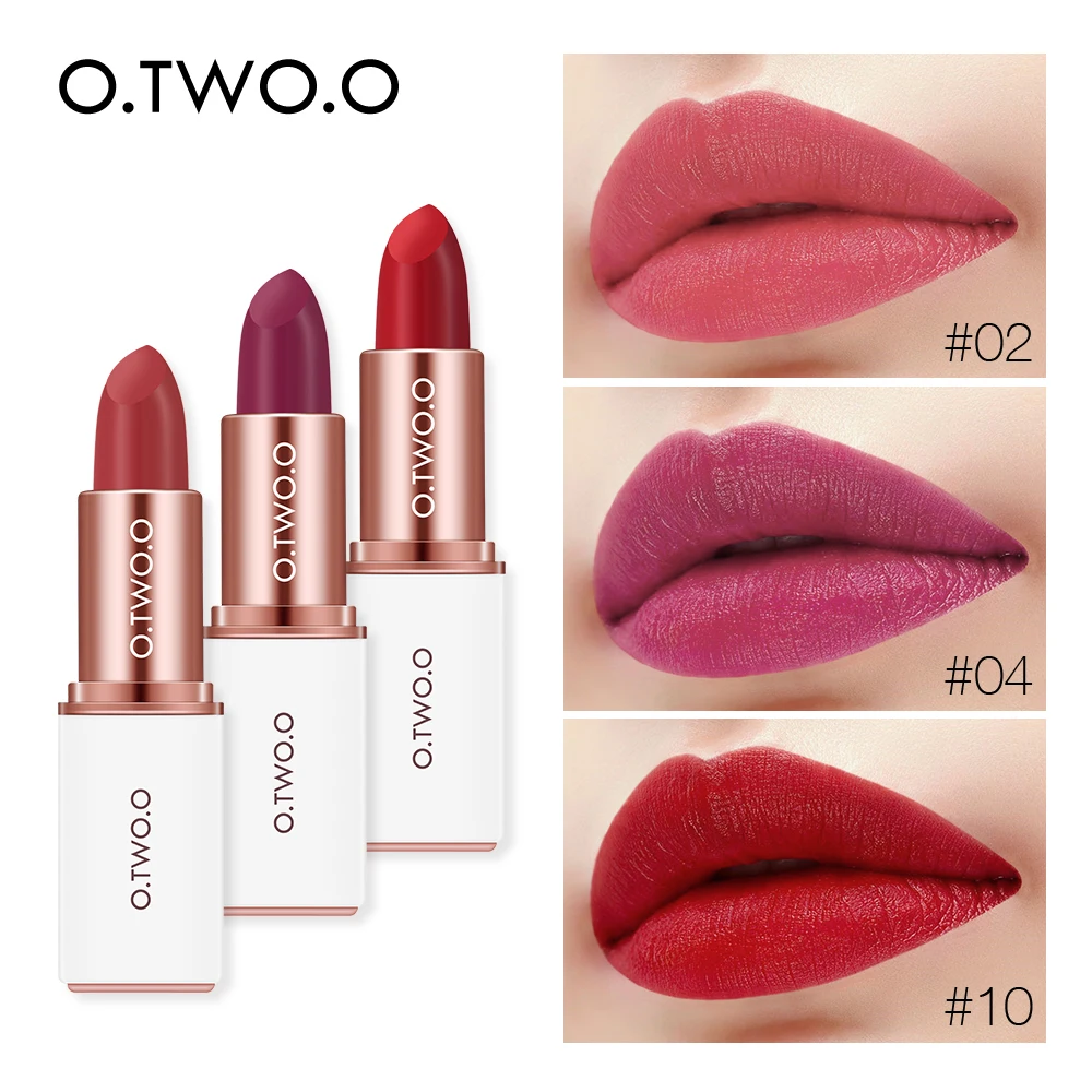 O.TWO.O 12 Colors Velvet Lipstick Waterproof Long Lasting Makeup Moisturizer Pigments Make up Matte Lipsticks Beauty Lips
O.TWO.O 12 Colors Velvet Lipstick Waterproof Long Lasting Makeup Moisturizer Pigments Make up Matte Lipsticks Beauty Lips