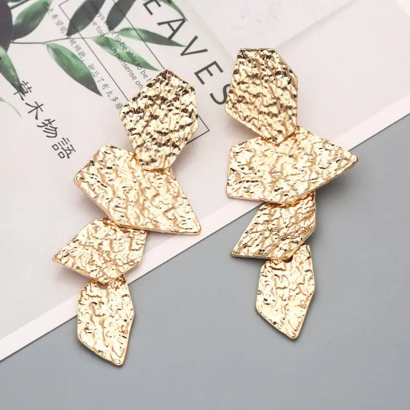 Vintage Long Earrings Gold Silver Geometric Metal Earrings High Quality Earrings Fashion Jewelry for Women Best Gift 2019
Vintage Long Earrings Gold Silver Geometric Metal Earrings High Quality Earrings Fashion Jewelry for Women Best Gift 2019