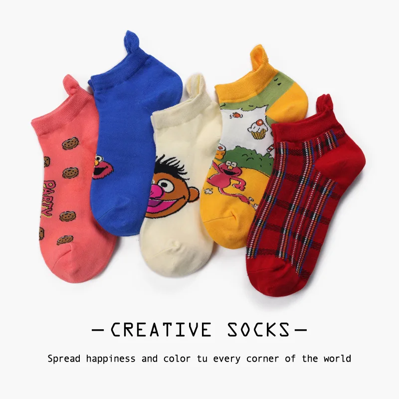 SP&CITY Ins Style Funny Cartoon Patterned Colored Different Women Socks Harajuku Creative Cotton Boat Socks Breathable Art Sox
SP&CITY Ins Style Funny Cartoon Patterned Colored Different Women Socks Harajuku Creative Cotton Boat Socks Breathable Art Sox