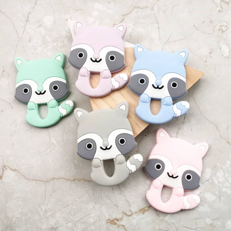 1PC Raccoon Teethers Silicone BPA Free Toddler Toys For Teething Animal Baby Gift Birth Baby Dental Care
1PC Raccoon Teethers Silicone BPA Free Toddler Toys For Teething Animal Baby Gift Birth Baby Dental Care