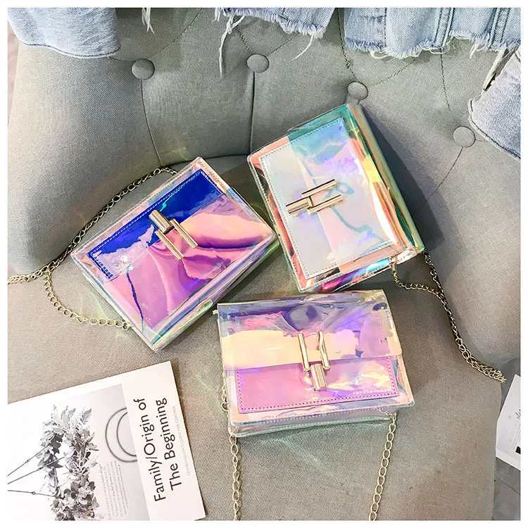 2019 New Style PVC Jelly Crossbody Bag Transparent Candy Color Women Fashion Handbag Laser Shoulder Bags sac transparent femme
2019 New Style PVC Jelly Crossbody Bag Transparent Candy Color Women Fashion Handbag Laser Shoulder Bags sac transparent femme
